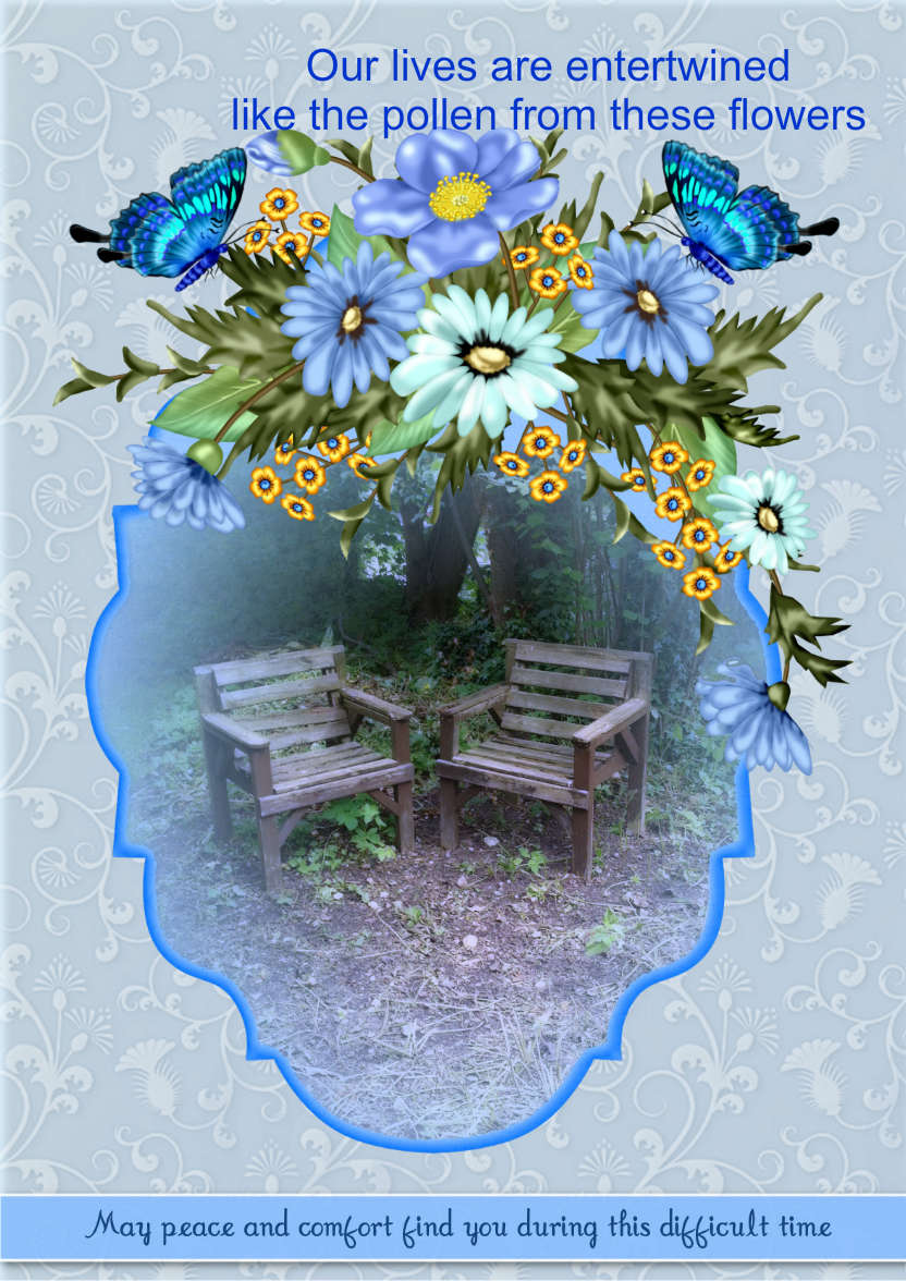 Peace - card made with Crafty Bob's Card Creator