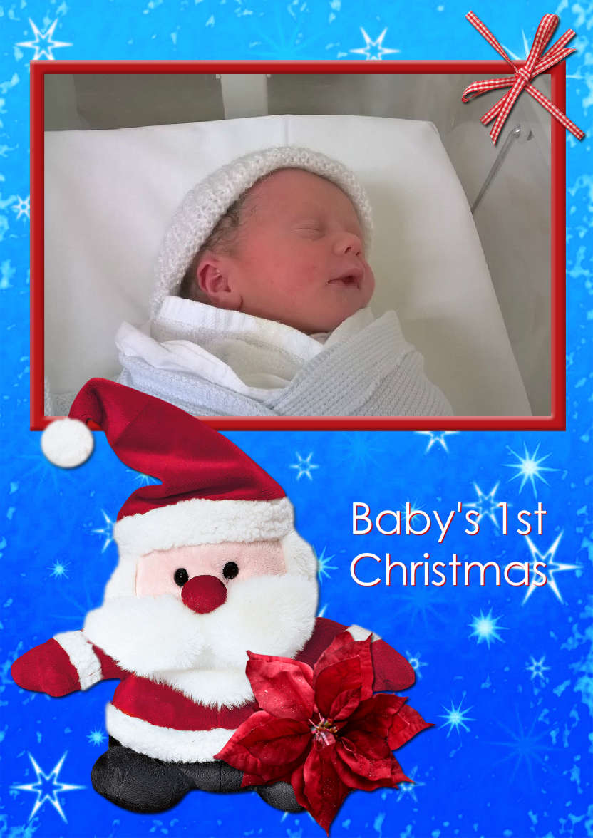 Cute Cuddly Santa - card made with Crafty Bob's Card Creator
