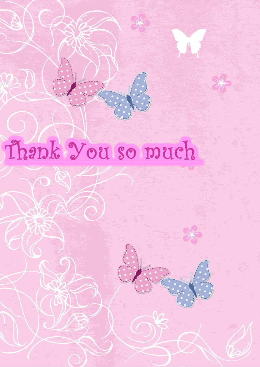 Pink Butterfly Background - card made with Crafty Bob's Card Creator