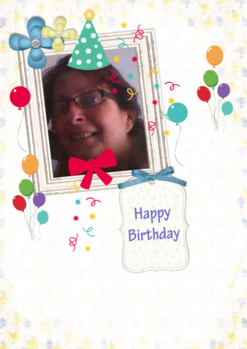 Shabby Chic Frame Card - card made with Crafty Bob's Card Creator
