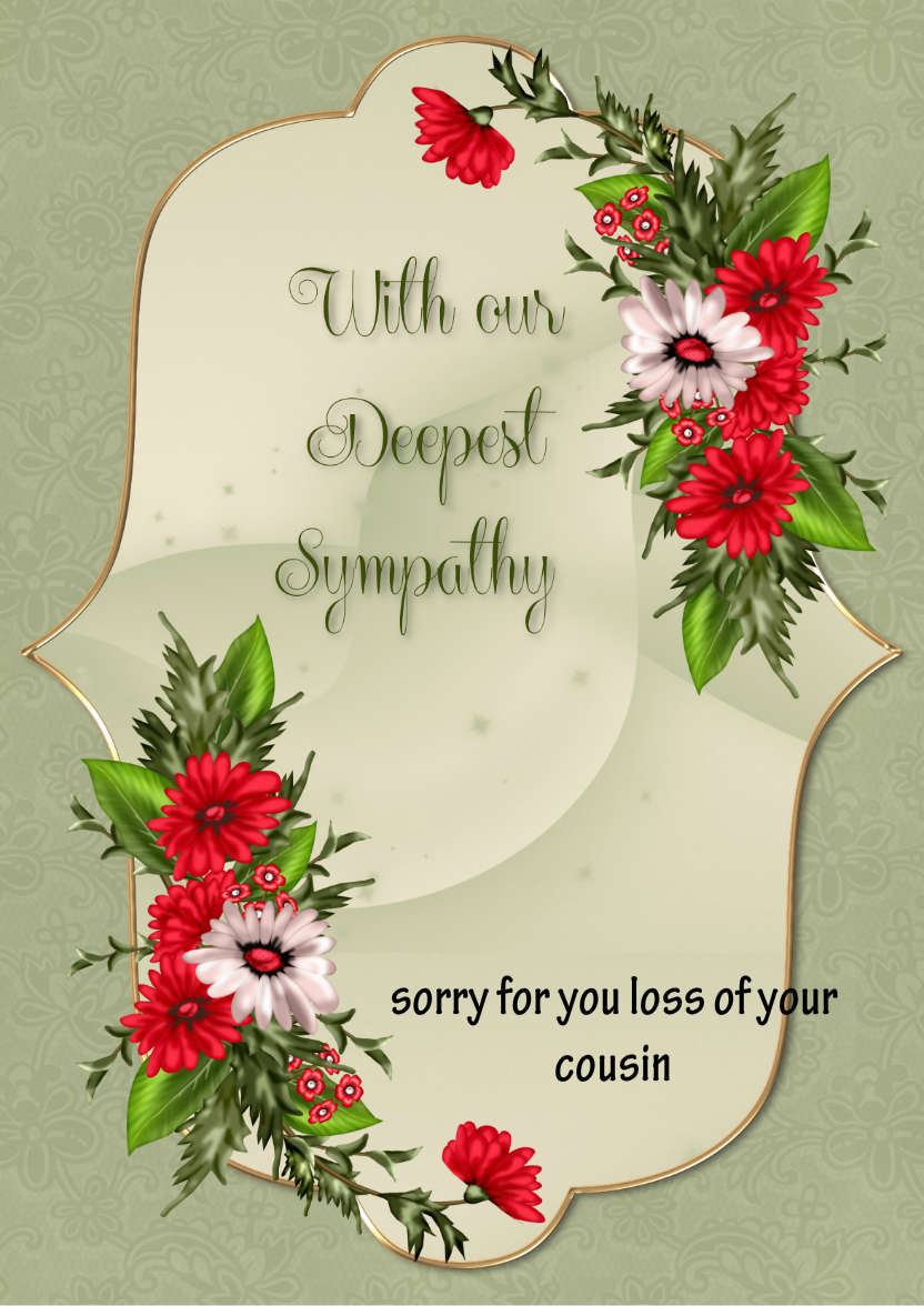 With Our Deepest Sympathy - card made with Crafty Bob's Card Creator