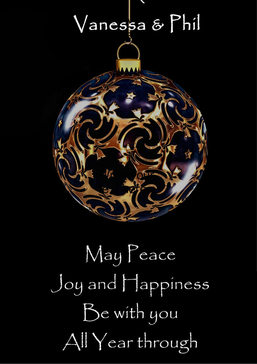 Christmas Bauble - card made with Crafty Bob's Card Creator