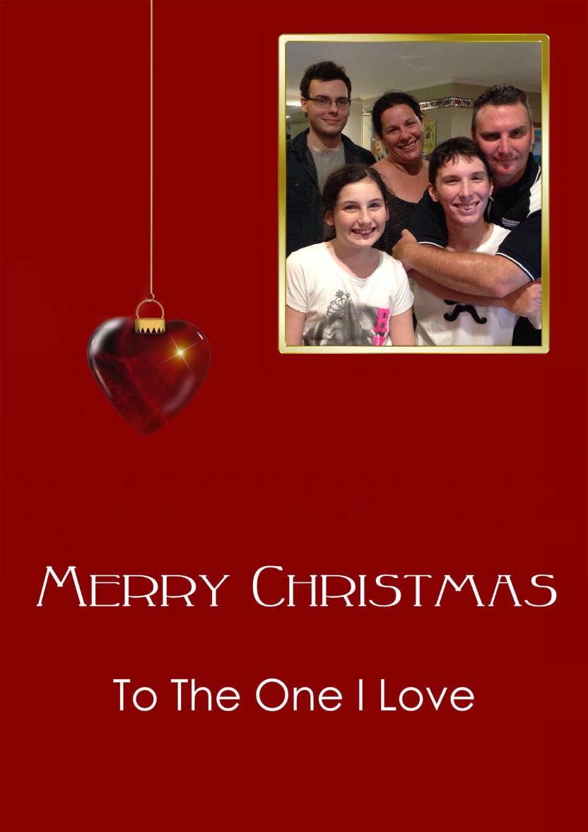 Hanging Heart Bauble Christmas Aperture Card - card made with Crafty Bob's Card Creator
