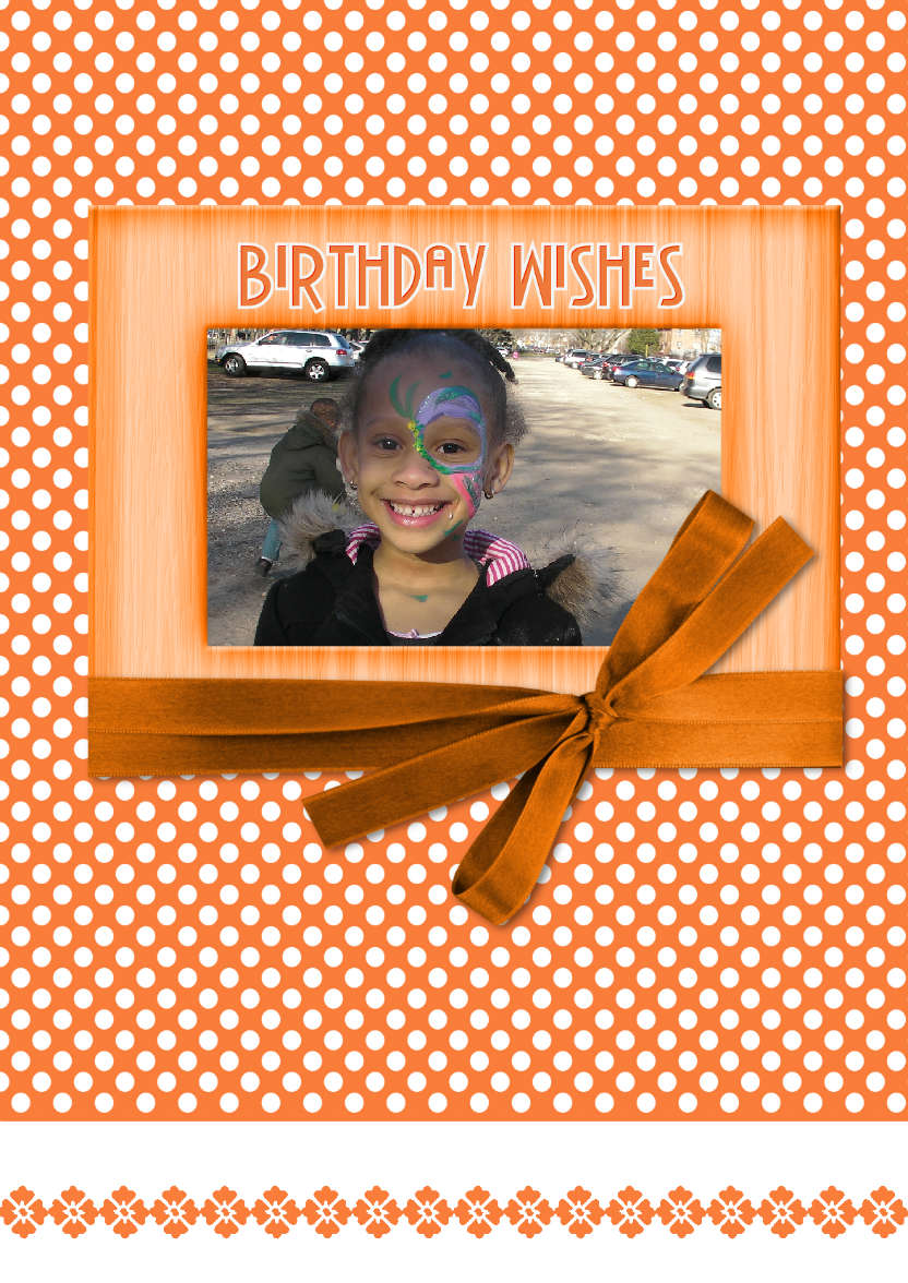 Orange Madness - card made with Crafty Bob's Card Creator