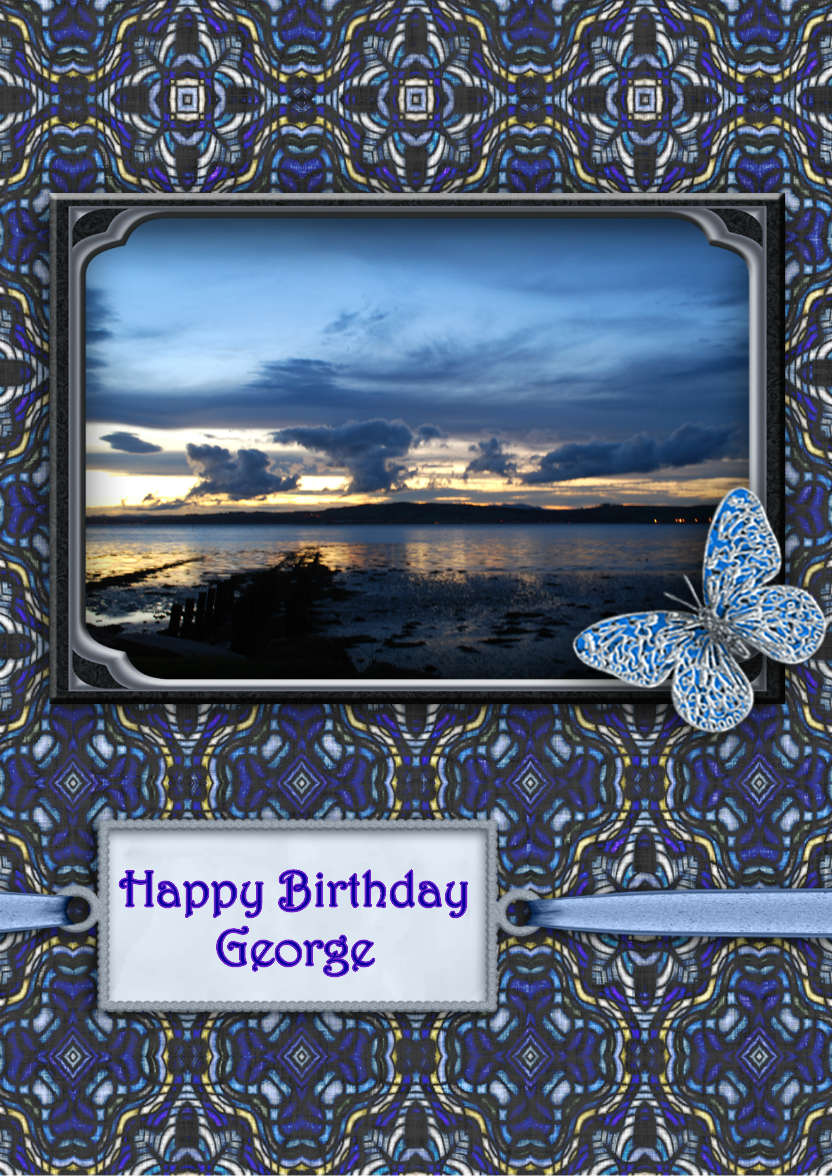 Sunset - card made with Crafty Bob's Card Creator