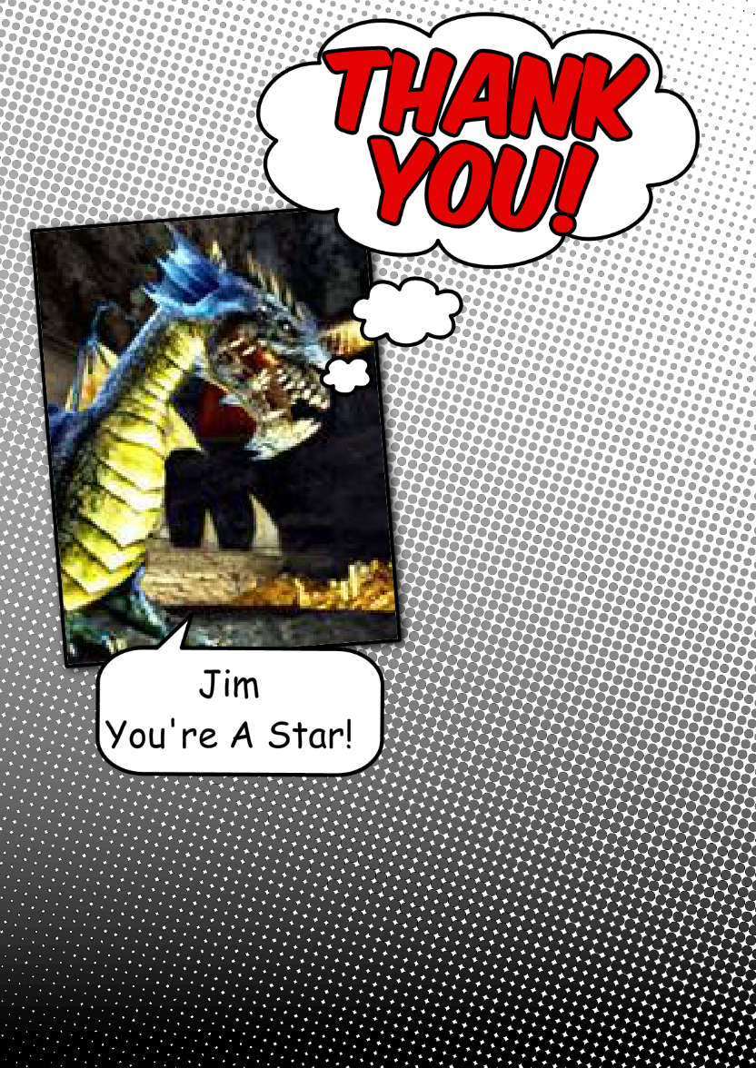 Comic Style Thank You Card Front - card made with Crafty Bob's Card Creator
