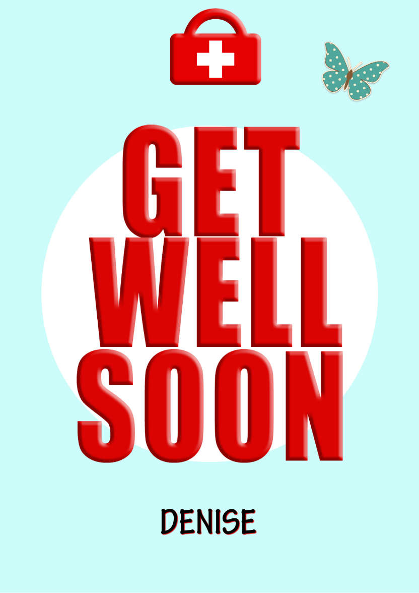 Get Well Soon - card made with Crafty Bob's Card Creator