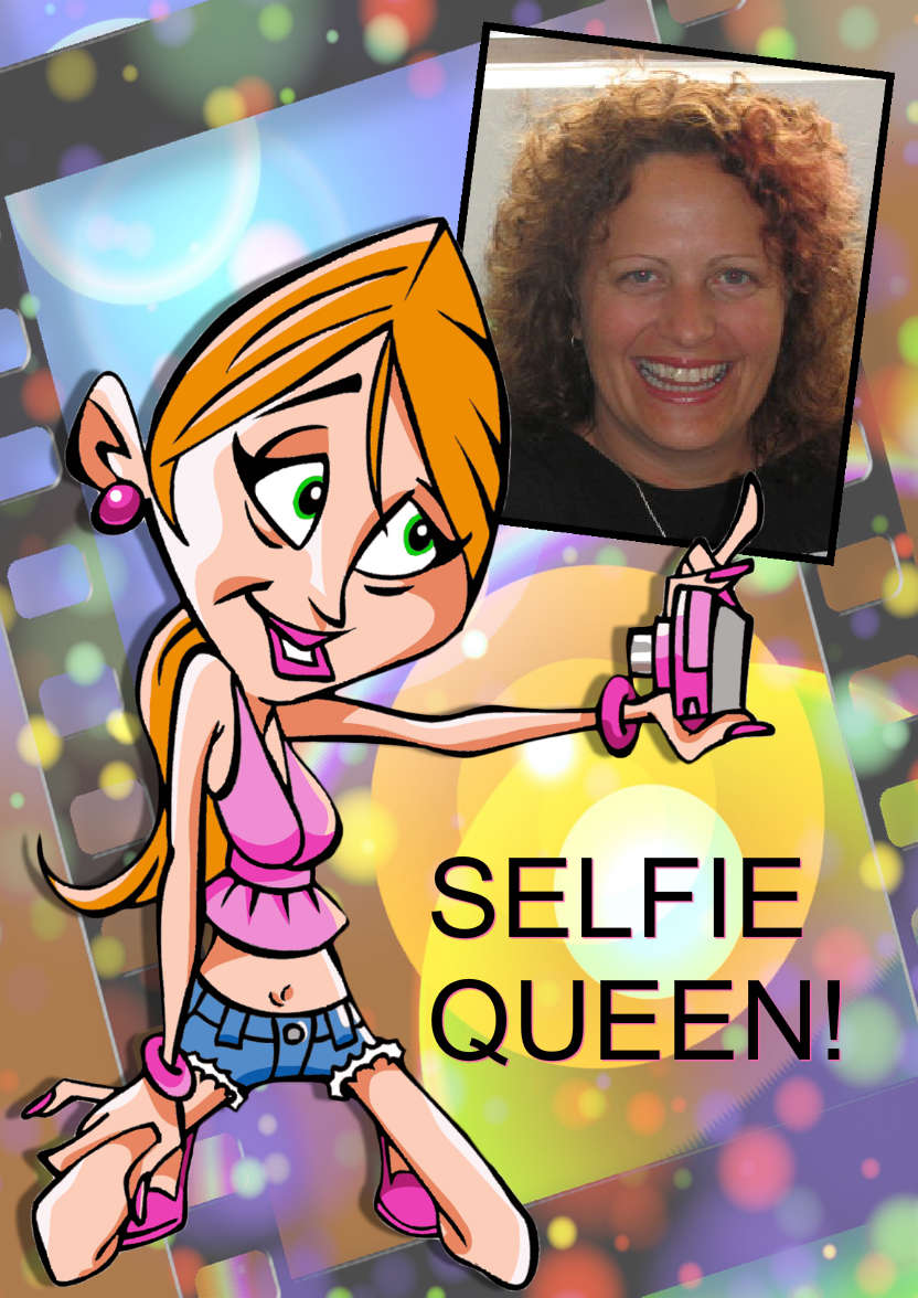Selfie Queen Card - card made with Crafty Bob's Card Creator