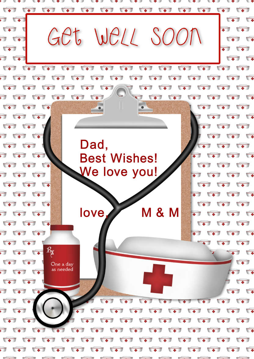 Get Well Soon - card made with Crafty Bob's Card Creator