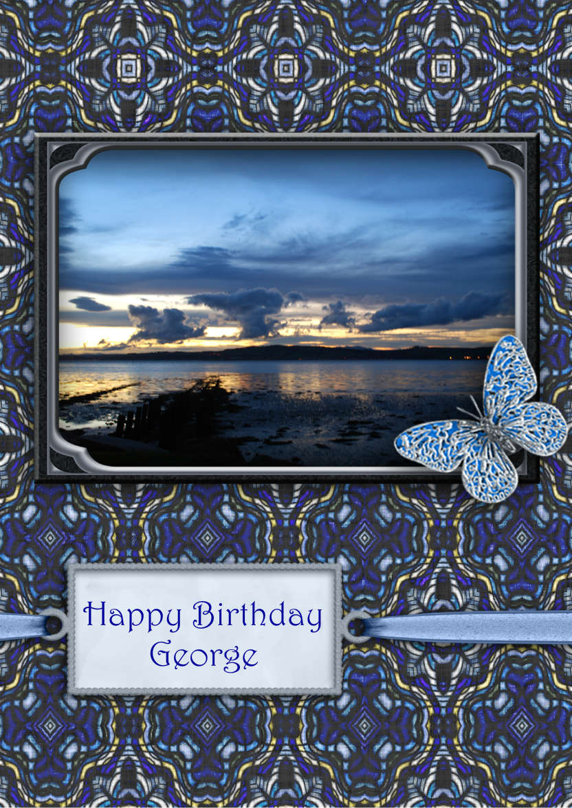 Sunset - card made with Crafty Bob's Card Creator