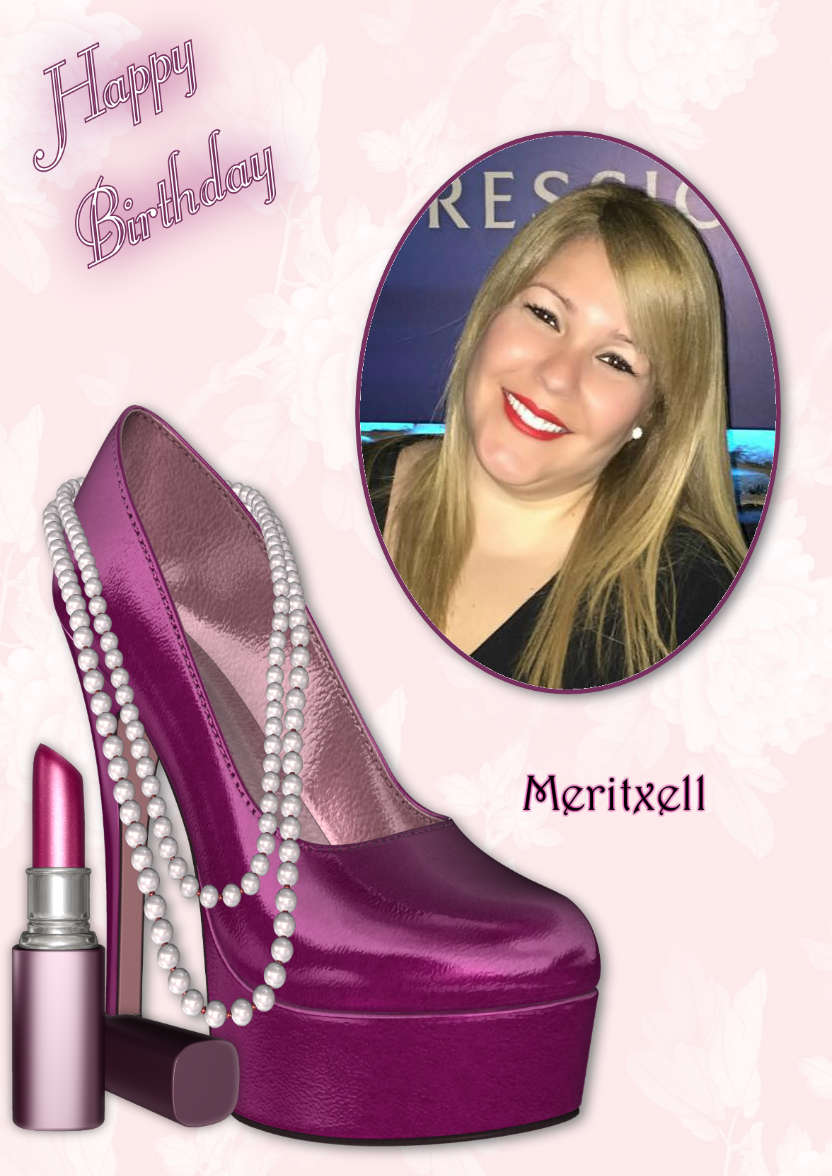 Magenta Shoe - Birthday Card - card made with Crafty Bob's Card Creator