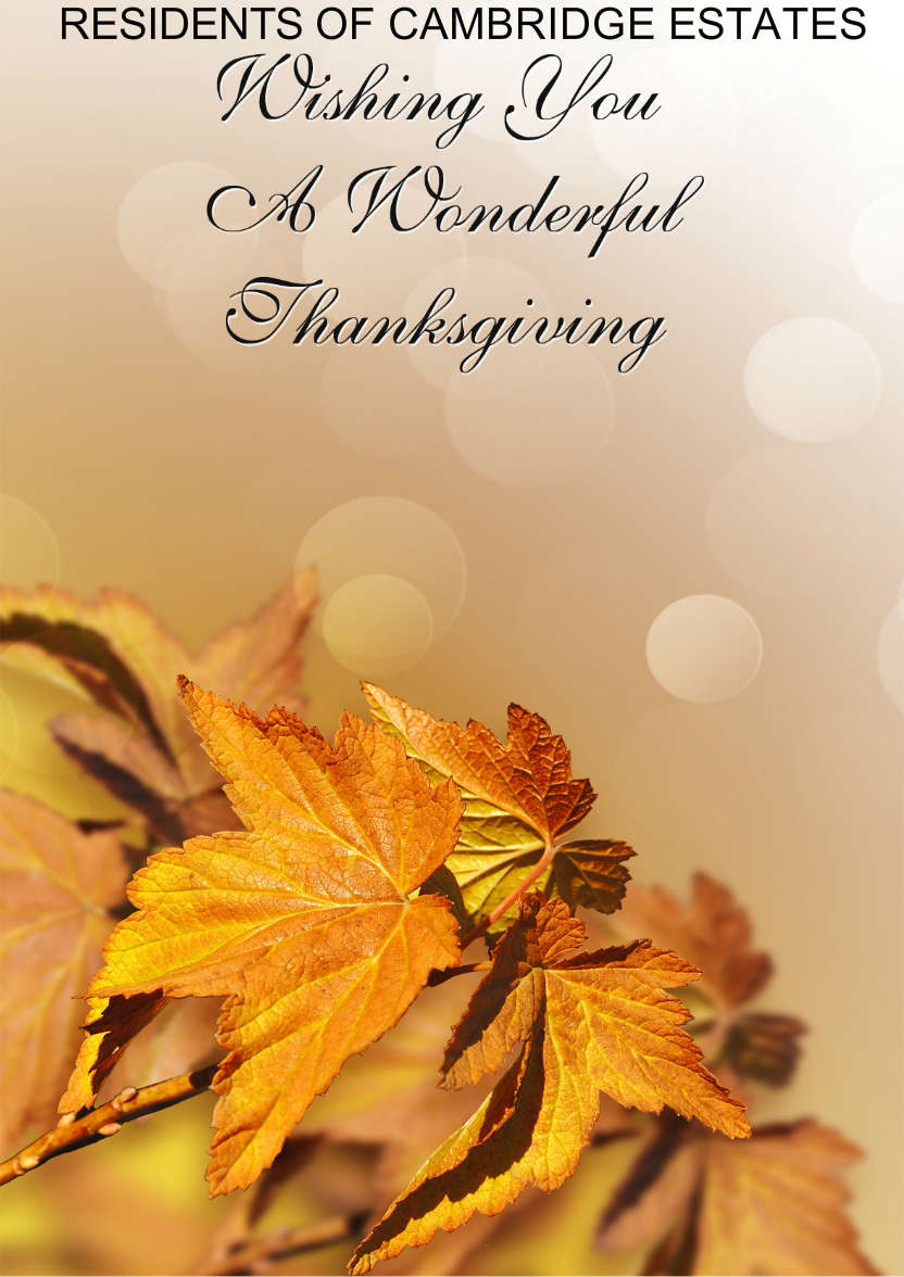 Autumn Leaves Thanksgiving Card - card made with Crafty Bob's Card Creator
