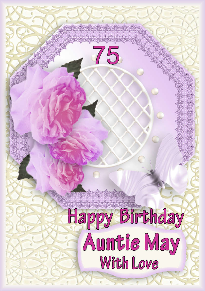 Rose Trellis - card made with Crafty Bob's Card Creator