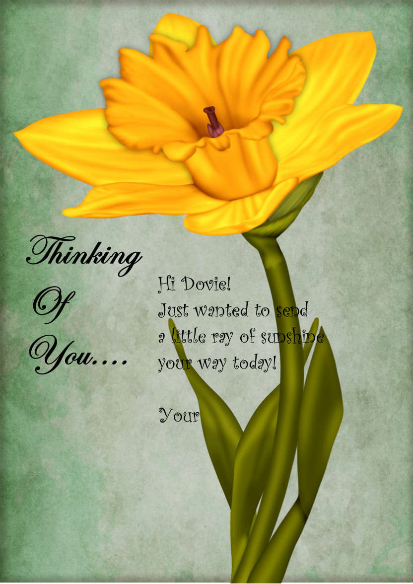Thinking of You -  - card made with Crafty Bob's Card Creator