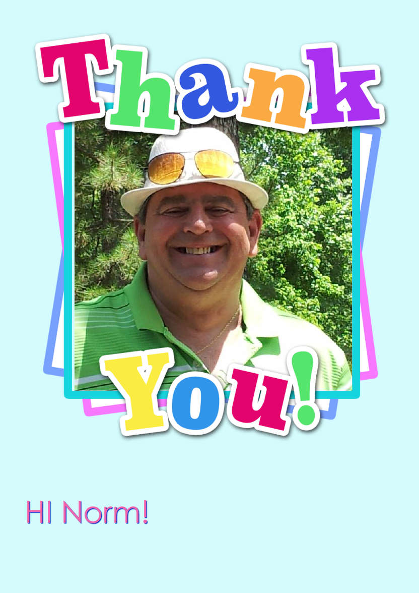 Thank You Aperture Card Front - card made with Crafty Bob's Card Creator
