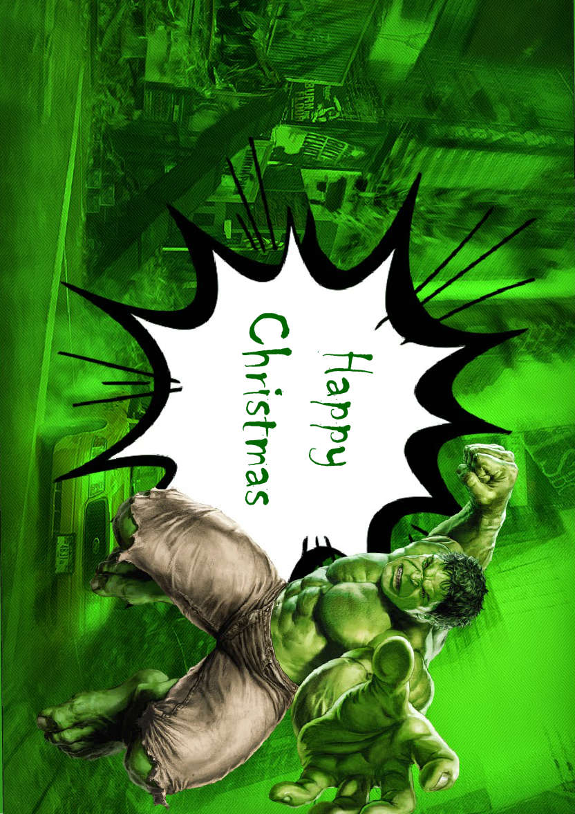 Dark Green Plain Background - card made with Crafty Bob's Card Creator