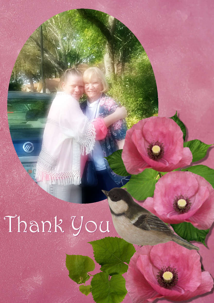 Floral Aperture Photo Card - card made with Crafty Bob's Card Creator