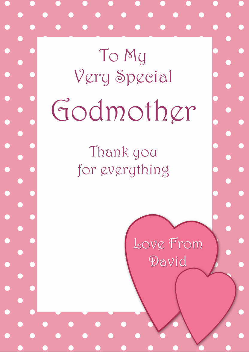 Godmother - card made with Crafty Bob's Card Creator