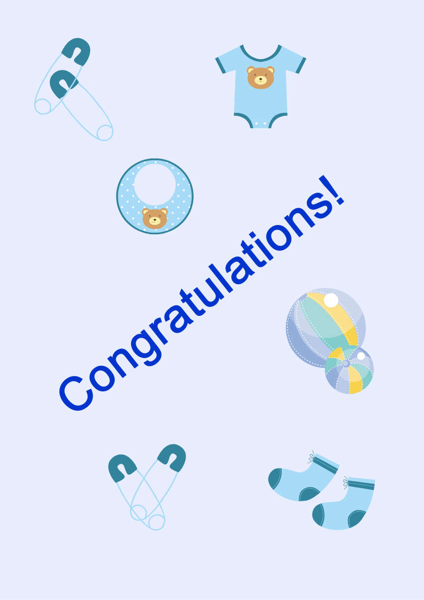 Light Blue Plain Background - card made with Crafty Bob's Card Creator