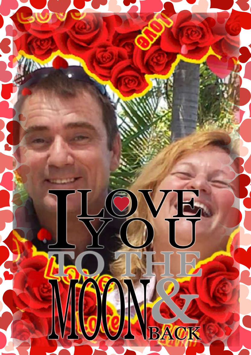 To the Moon & Back Anniversary/valentines - card made with Crafty Bob's Card Creator
