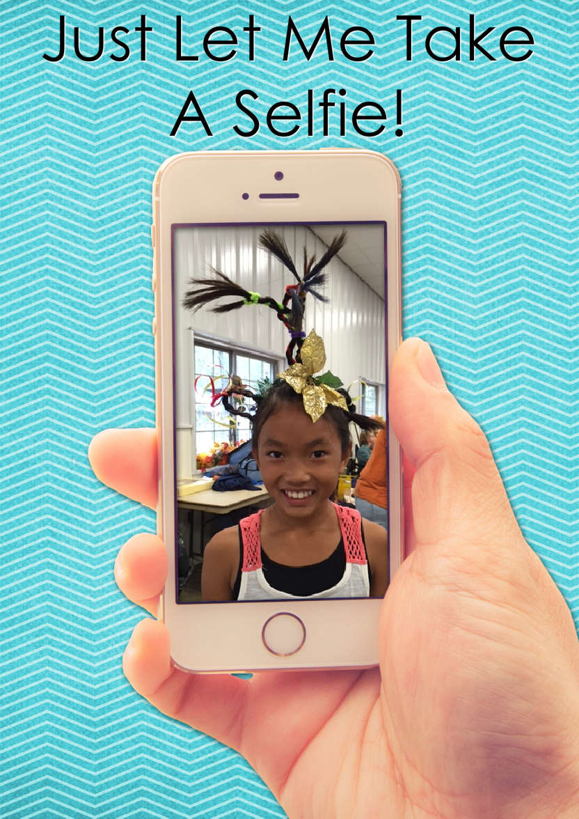 Selfie Mobile Phone Card - card made with Crafty Bob's Card Creator