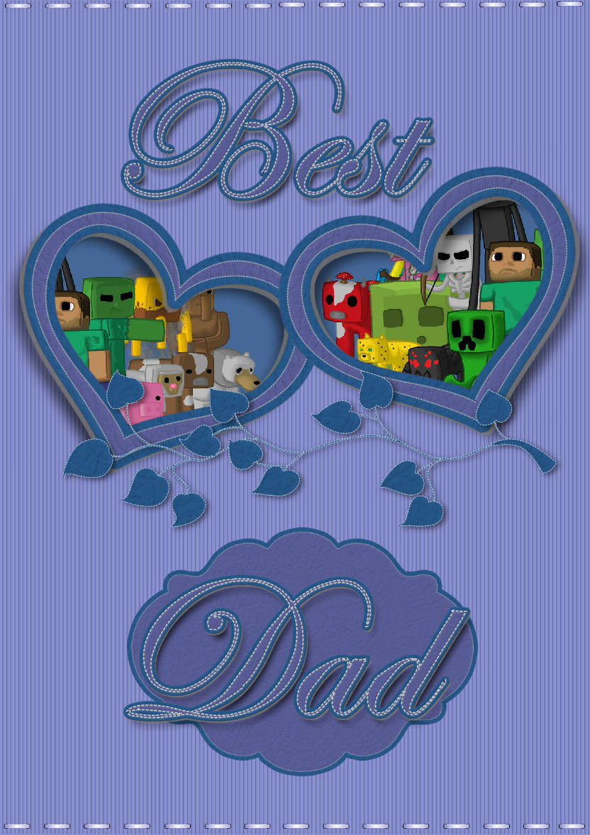 Birthday Dad - card made with Crafty Bob's Card Creator