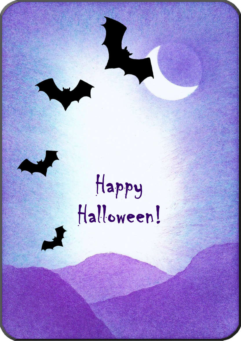 Belated Birthday or Halloween Card - card made with Crafty Bob's Card Creator