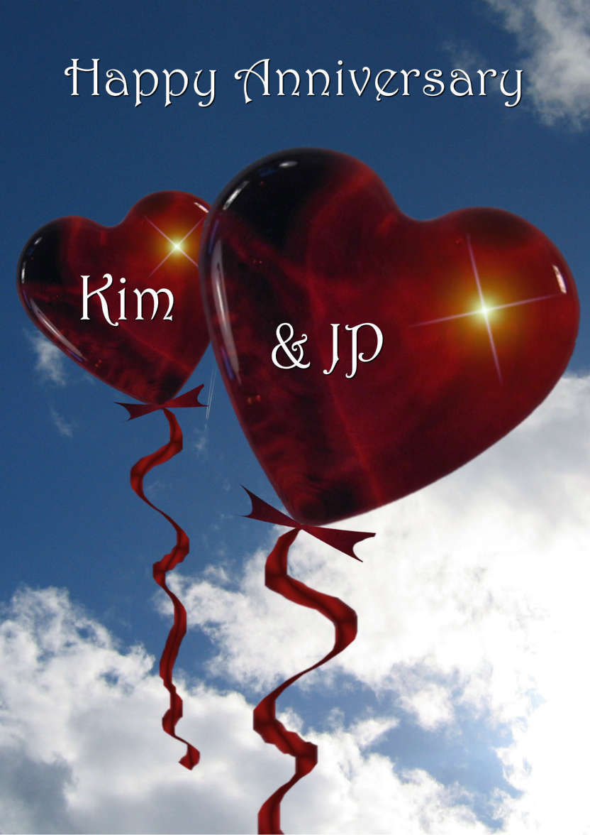Love Balloons - card made with Crafty Bob's Card Creator