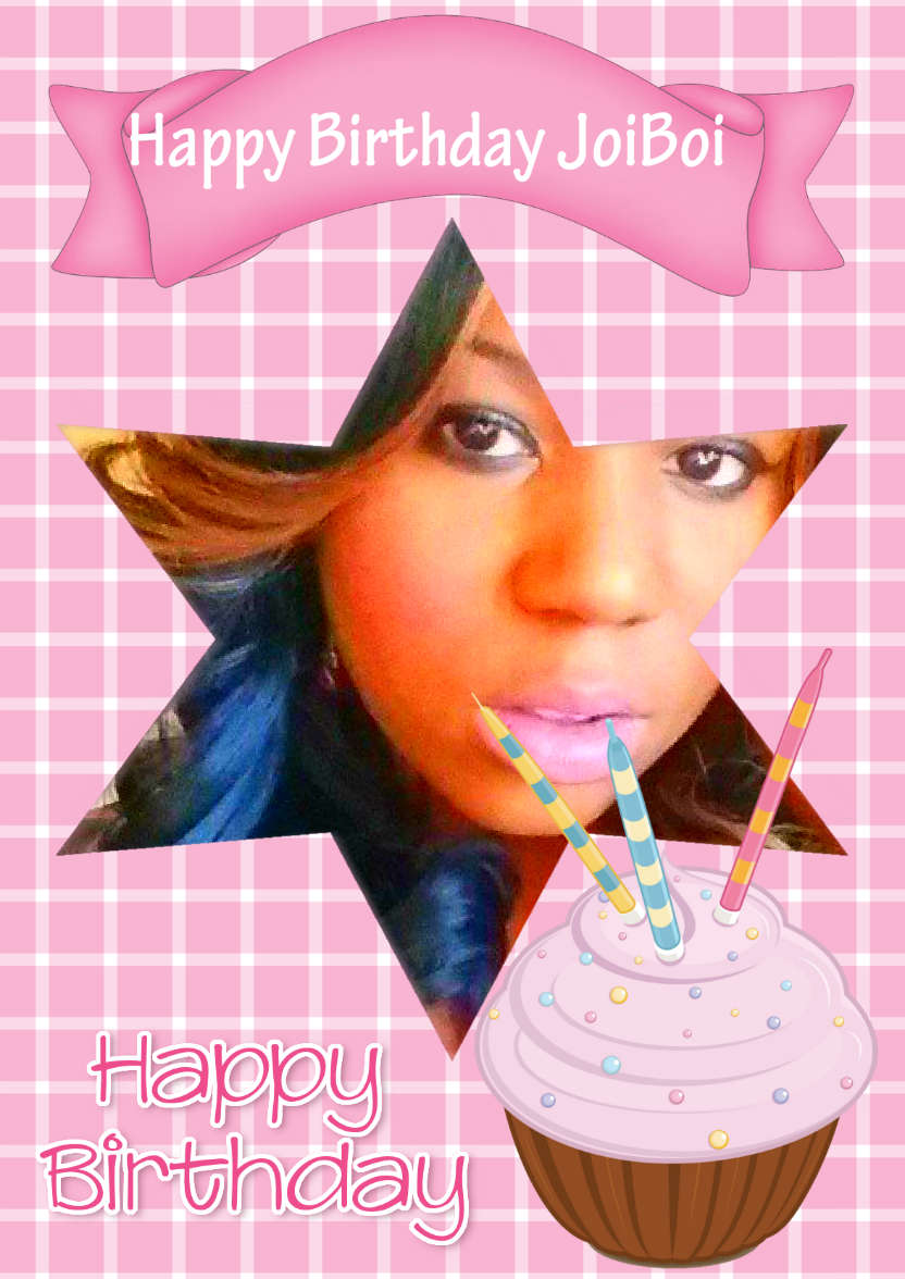Pretty Pink Cupcake - card made with Crafty Bob's Card Creator