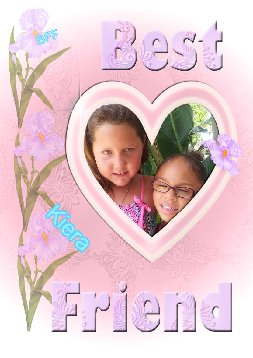 Best Friend - card made with Crafty Bob's Card Creator