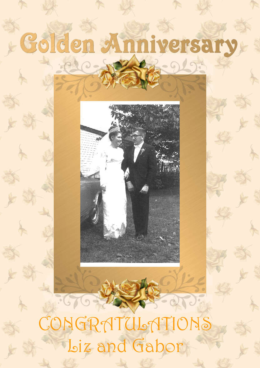 50 Golden Years Roses - card made with Crafty Bob's Card Creator