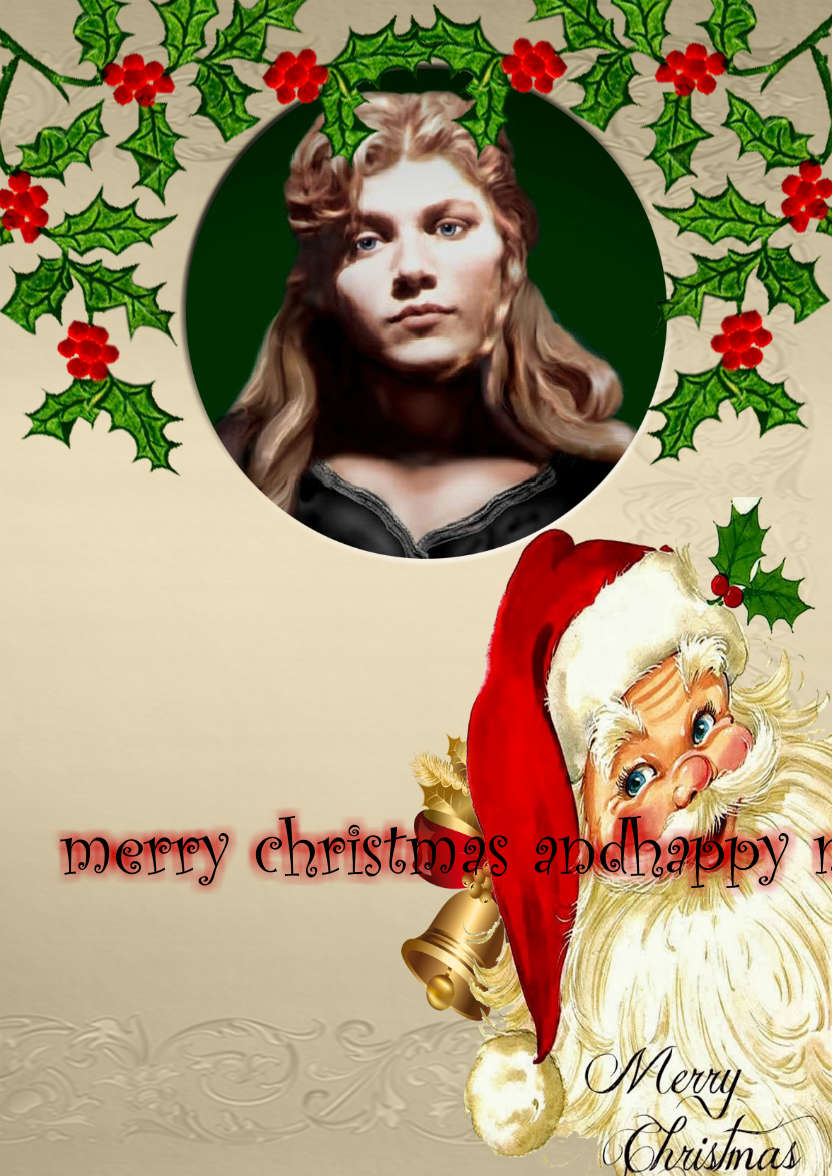 Christmas Photo Card with Santa - card made with Crafty Bob's Card Creator