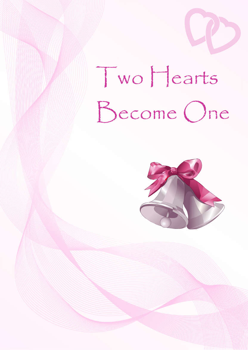 Two Hearts Decorative Card Front - card made with Crafty Bob's Card Creator
