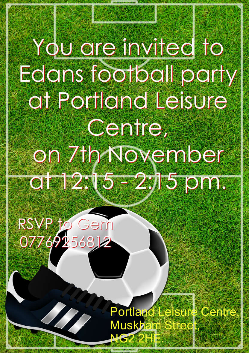 Football Pitch Card - card made with Crafty Bob's Card Creator