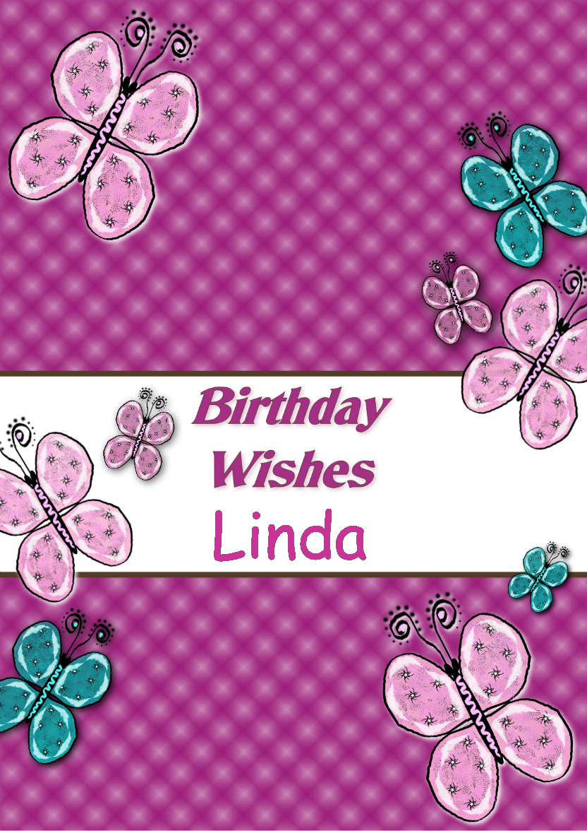 Beautiful Butterflies Birthday Card - card made with Crafty Bob's Card Creator