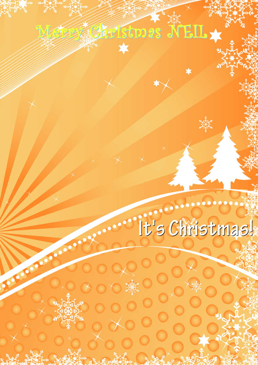 Christmas Snowburst - card made with Crafty Bob's Card Creator