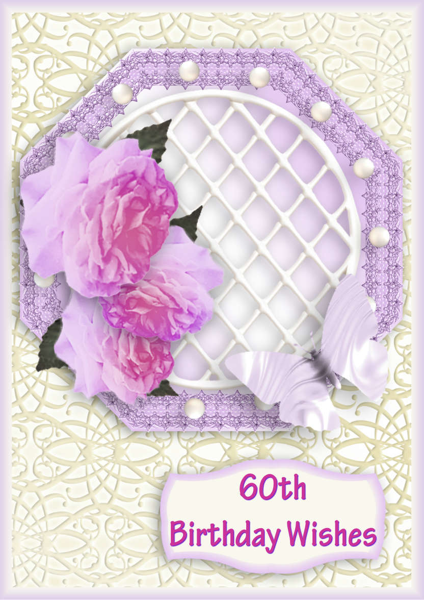 Rose Trellis - card made with Crafty Bob's Card Creator