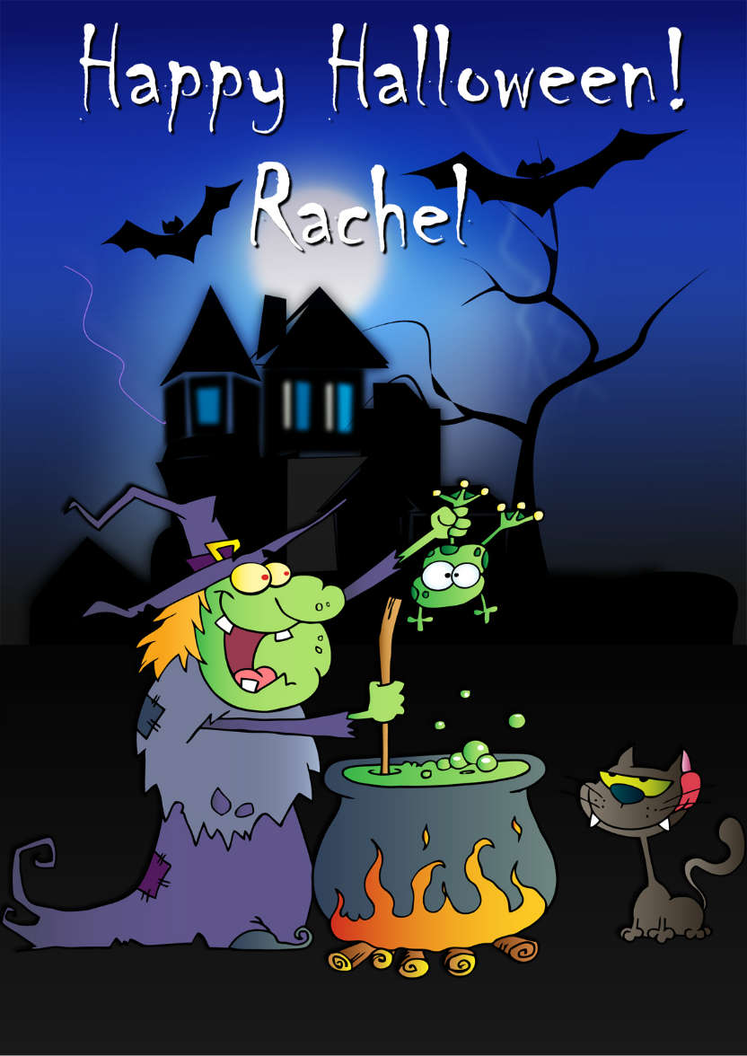 Witch's Cauldron - card made with Crafty Bob's Card Creator