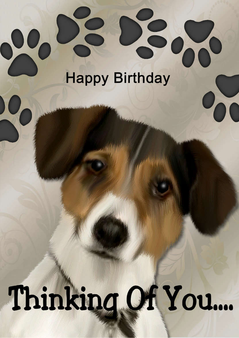 Thinking of You Puppy - card made with Crafty Bob's Card Creator
