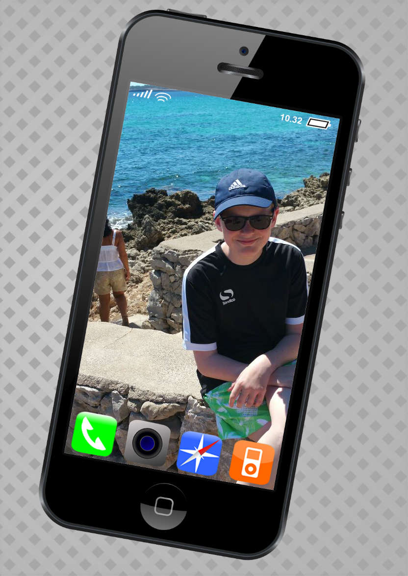 Iphone Style Card - card made with Crafty Bob's Card Creator