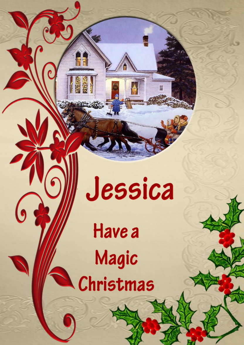 Xmas Photo Card - card made with Crafty Bob's Card Creator