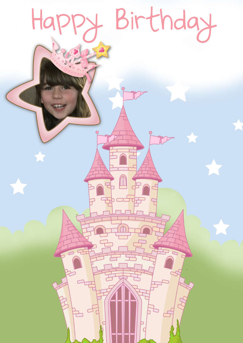 Fairy Princess - card made with Crafty Bob's Card Creator