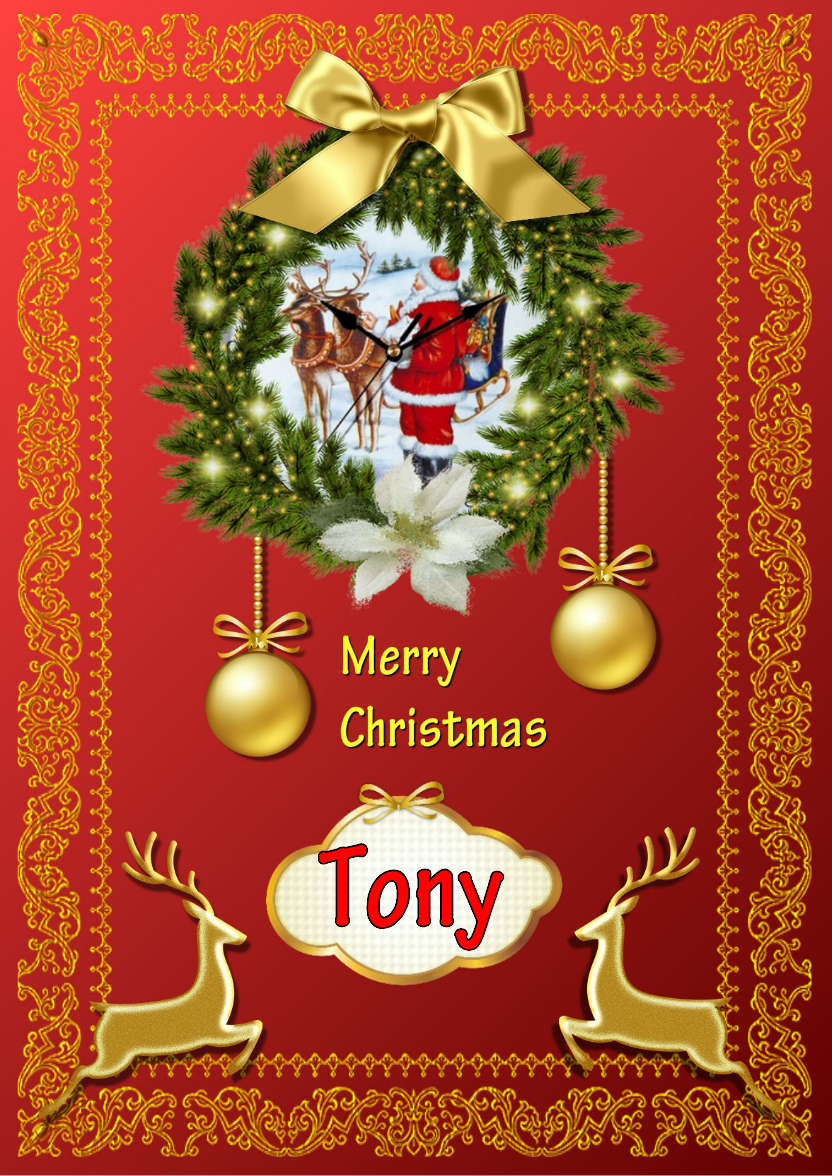 Christmas Time - card made with Crafty Bob's Card Creator