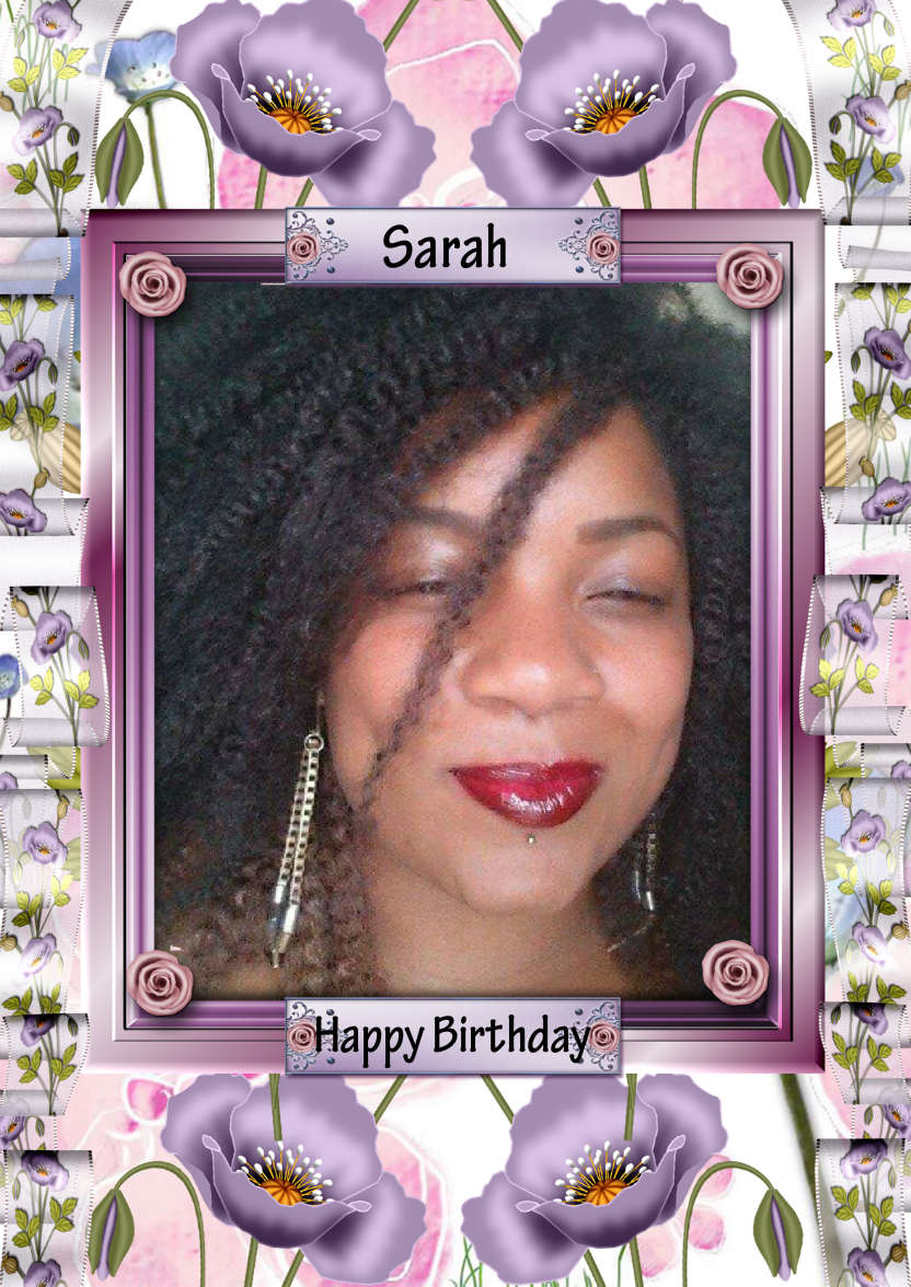 Pretty Floral Frame - card made with Crafty Bob's Card Creator