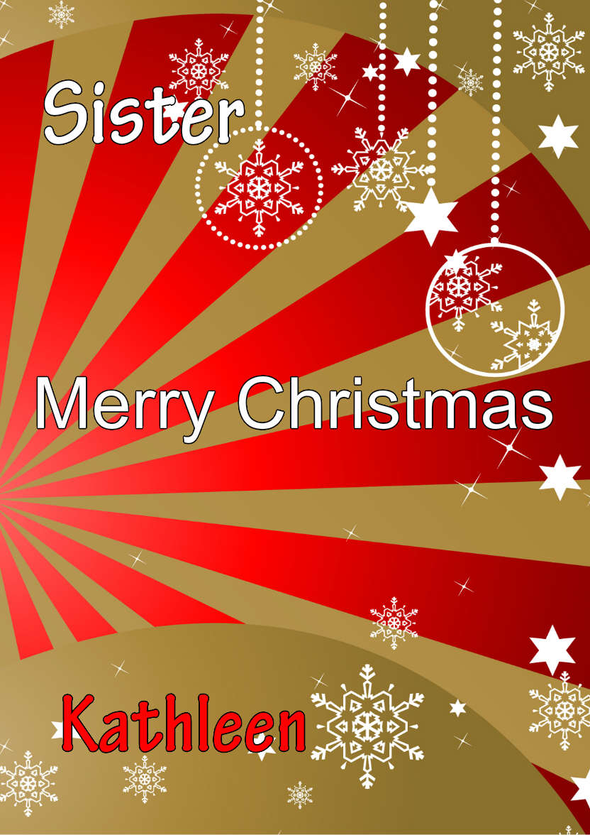 Gold and Red Ornate Snowflakes Christmas Card Front - card made with Crafty Bob's Card Creator