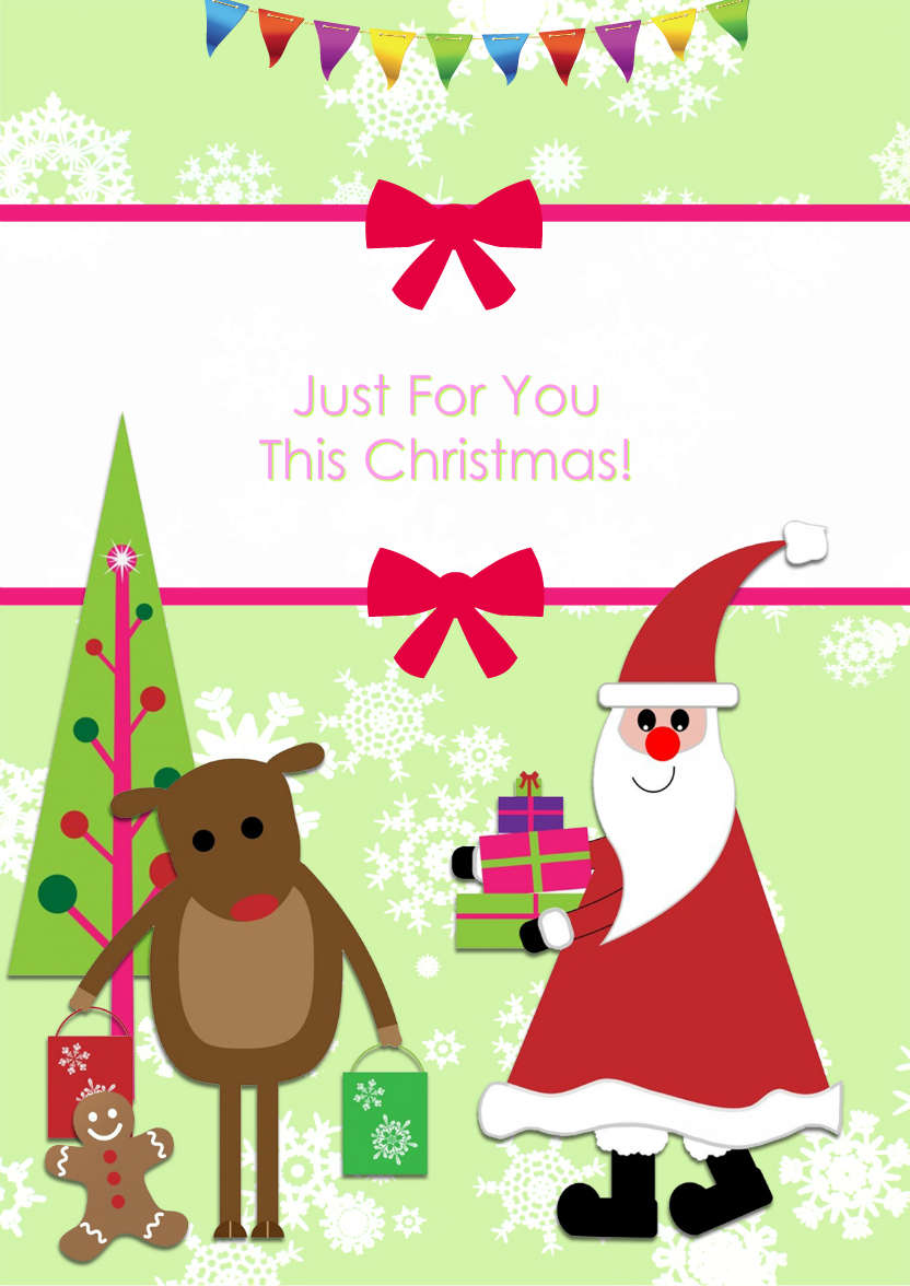 Christmas Friends - card made with Crafty Bob's Card Creator