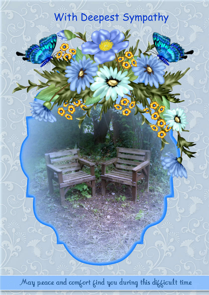 Peace - card made with Crafty Bob's Card Creator