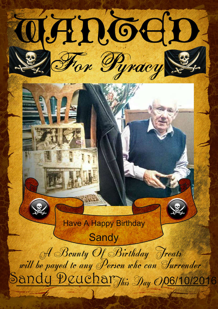 Fun Male Wanted Poster Birthday Card, Photo - card made with Crafty Bob's Card Creator