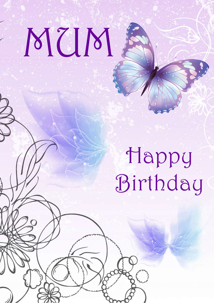 Purple Flourish Background - card made with Crafty Bob's Card Creator