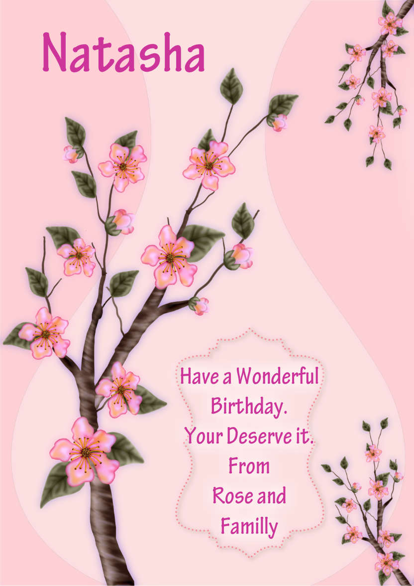 Apple Blossom - card made with Crafty Bob's Card Creator
